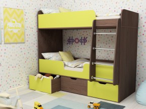 Кровать двухъярусная Малыш двойняшка бодега-лайм в Лянторе - lyantor.magazinmebel.ru | фото - изображение 1