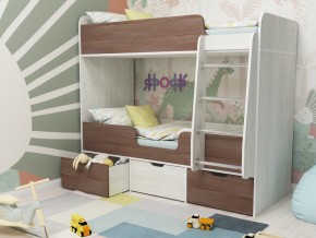 Кровать двухъярусная Малыш двойняшка винтерберг-бодега в Лянторе - lyantor.magazinmebel.ru | фото
