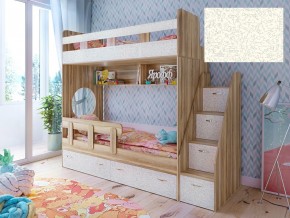 Кровать двухъярусная Юниор 1 с фасадом для рисования феритейл в Лянторе - lyantor.magazinmebel.ru | фото
