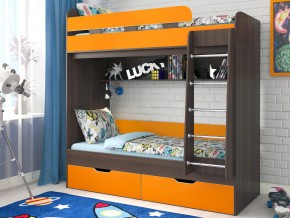 Кровать двухъярусная Юниор 5 Бодего-Оранжевый в Лянторе - lyantor.magazinmebel.ru | фото - изображение 1