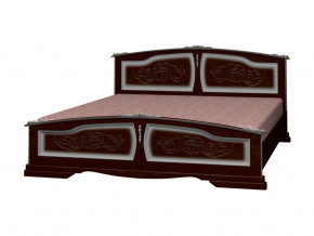 Кровать Елена 1600 Орех тёмный с тонировкой в Лянторе - lyantor.magazinmebel.ru | фото - изображение 1