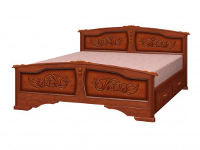 Кровать Елена с 2-мя ящиками 1400 Орех в Лянторе - lyantor.magazinmebel.ru | фото - изображение 1