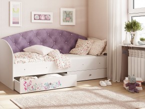 Кровать Эльза Белый-фиолетовый в Лянторе - lyantor.magazinmebel.ru | фото