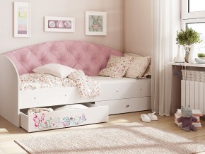 Кровать Эльза Белый-розовый в Лянторе - lyantor.magazinmebel.ru | фото