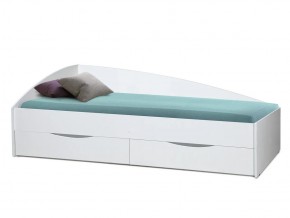 Кровать Фея-3 асимметричная 2000х900 белый в Лянторе - lyantor.magazinmebel.ru | фото - изображение 1