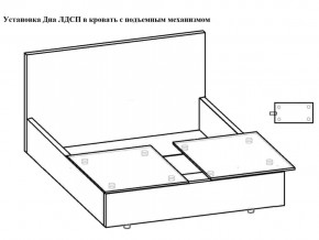 Кровать Феодосия норма 140 с механизмом подъема и дном ЛДСП в Лянторе - lyantor.magazinmebel.ru | фото - изображение 5
