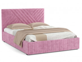 Кровать Гамма 1400 с основанием велюр тенерифе розовый в Лянторе - lyantor.magazinmebel.ru | фото - изображение 1