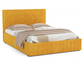 Кровать Гамма 1600 с основанием велюр тенерифе куркума в Лянторе - lyantor.magazinmebel.ru | фото - изображение 1