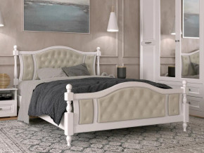 Кровать Жасмин 1400 Белый античный в Лянторе - lyantor.magazinmebel.ru | фото - изображение 1