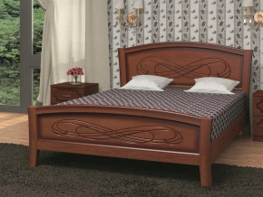 Кровать Карина-16 1600 Орех в Лянторе - lyantor.magazinmebel.ru | фото - изображение 1
