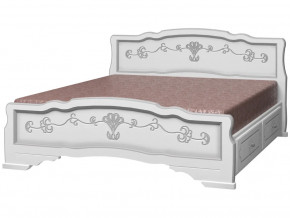 Кровать Карина-6 с 2-мя ящиками 1400 Белый жемчуг в Лянторе - lyantor.magazinmebel.ru | фото - изображение 2