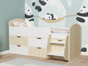 Кровать Малыш-7 Дуб-Белое дерево в Лянторе - lyantor.magazinmebel.ru | фото