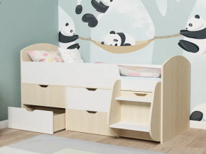 Кровать Малыш-7 Дуб-Белое дерево в Лянторе - lyantor.magazinmebel.ru | фото - изображение 3