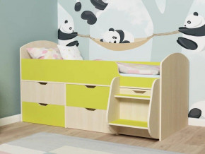 Кровать Малыш-7 Дуб-лайм в Лянторе - lyantor.magazinmebel.ru | фото