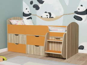 Кровать Малыш-7 Ясень-оранж в Лянторе - lyantor.magazinmebel.ru | фото - изображение 1