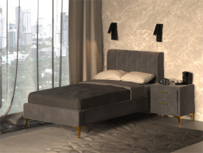 Кровать Рошаль 900 серый в Лянторе - lyantor.magazinmebel.ru | фото - изображение 2