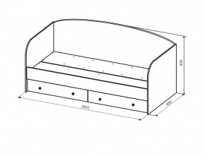 Кровать с ящиками Сканди ДКД2000.1 в Лянторе - lyantor.magazinmebel.ru | фото - изображение 2