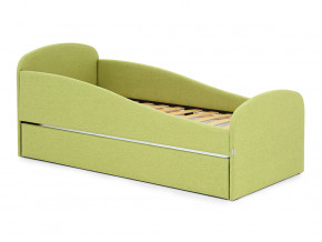 Кровать с ящиком Letmo авокадо (рогожка) в Лянторе - lyantor.magazinmebel.ru | фото