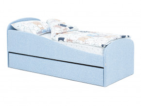 Кровать с ящиком Letmo небесный (рогожка) в Лянторе - lyantor.magazinmebel.ru | фото - изображение 11