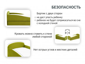 Кровать с ящиком Letmo оливковый (велюр) в Лянторе - lyantor.magazinmebel.ru | фото - изображение 13