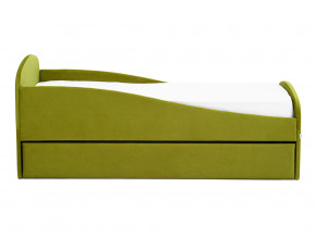 Кровать с ящиком Letmo оливковый (велюр) в Лянторе - lyantor.magazinmebel.ru | фото - изображение 6