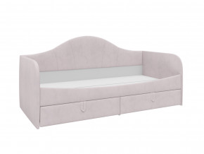 Кровать с мягкой обивкой Алиса ПМ-332.18 велюр розовый в Лянторе - lyantor.magazinmebel.ru | фото