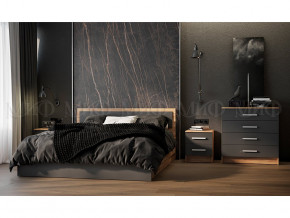 Кровать с настилом 1600 Мартина Графит, Дуб крафт в Лянторе - lyantor.magazinmebel.ru | фото - изображение 2