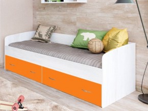 Кровать с выкатными ящиками Винтерберг, оранжевый в Лянторе - lyantor.magazinmebel.ru | фото - изображение 1