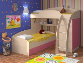 Кровать Соня 1+2 Розовый в Лянторе - lyantor.magazinmebel.ru | фото - изображение 1