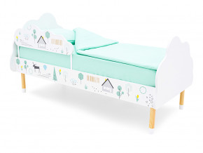 Кровать Stumpa Облако с бортиком рисунок Ферма в Лянторе - lyantor.magazinmebel.ru | фото - изображение 1