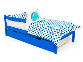 Кровать Svogen classic с ящиками и бортиком синий в Лянторе - lyantor.magazinmebel.ru | фото