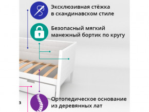 Кровать-тахта мягкая Svogen мятно-белый в Лянторе - lyantor.magazinmebel.ru | фото - изображение 2