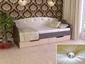 Кровать Юниор Тип 2 Венге/дуб молочный 800х1600 в Лянторе - lyantor.magazinmebel.ru | фото