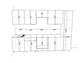 Кухонный гарнитур 17 Белый Вегас 3000 мм в Лянторе - lyantor.magazinmebel.ru | фото - изображение 2