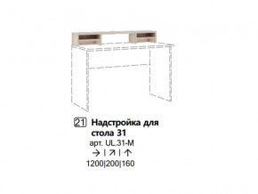 Надстройка для стола 31 (Полка) в Лянторе - lyantor.magazinmebel.ru | фото