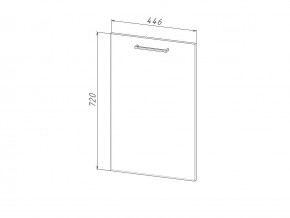 П 45 Комплект для посудомоечной машины 450 мм (цоколь + фасад) ЛДСП в Лянторе - lyantor.magazinmebel.ru | фото