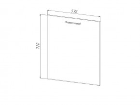П 60 Комплект для посудомоечной машины 600 мм (цоколь + фасад) ЛДСП в Лянторе - lyantor.magazinmebel.ru | фото