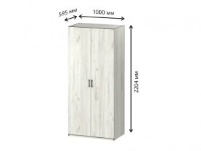 Шкаф 2-х дверный с перегородкой СГ Вега в Лянторе - lyantor.magazinmebel.ru | фото - изображение 1