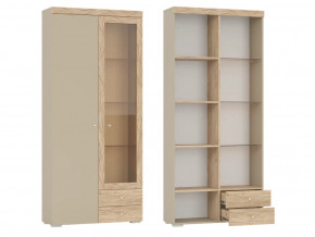 Шкаф 2-х дверный со стеклом и двумя ящиками Палермо 6-87002 в Лянторе - lyantor.magazinmebel.ru | фото - изображение 1