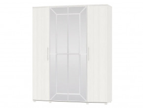 Шкаф 4-х дверный Амели 4-5200 Рамух белый в Лянторе - lyantor.magazinmebel.ru | фото - изображение 1