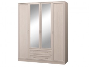 Шкаф 4-х дверный с зеркалом и ящиками в Лянторе - lyantor.magazinmebel.ru | фото
