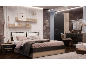 Спальня Ким Графит софт, сонома в Лянторе - lyantor.magazinmebel.ru | фото - изображение 1