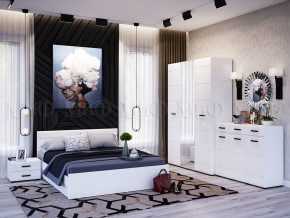 Спальня Нэнси New МДФ Белый глянец холодный, Белый в Лянторе - lyantor.magazinmebel.ru | фото
